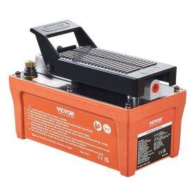 VEVOR Air Hydraulic Pump, 10,000 PSI 1/2 Gal Reservoir, NPT 3/8" Oil Outlet, NPT 1/4" Inlet, 6.6 ft Pipe