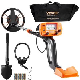 VEVOR Metal Detector for Adults & Kids, 8 Inch Waterproof Search Coil with High Accuracy Pointer Display, Adjustable 38''-49'' Gold Detector