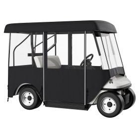 VEVOR Golf Cart Enclosure, 4-Person Golf Cart Cover, 4-Sided Fairway Deluxe, 300D Waterproof Driving Enclosure with Transparent Windows, Fit for